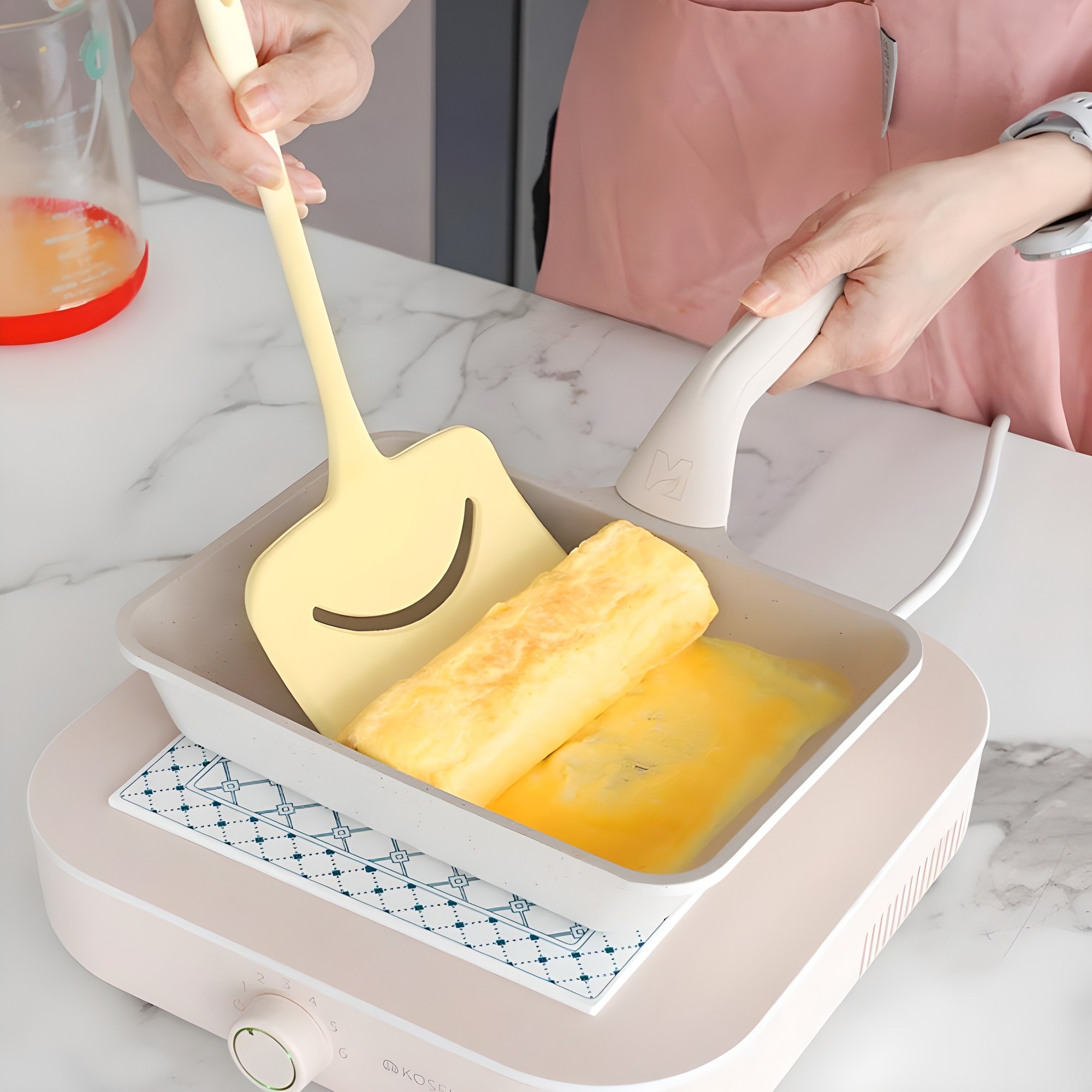 [부모님 / 집들이 선물추천] IH 논스틱 마블 코팅 브런치 계란말이 다용도 멀티 사각팬 24cm, 1개, 24cm 24,900원