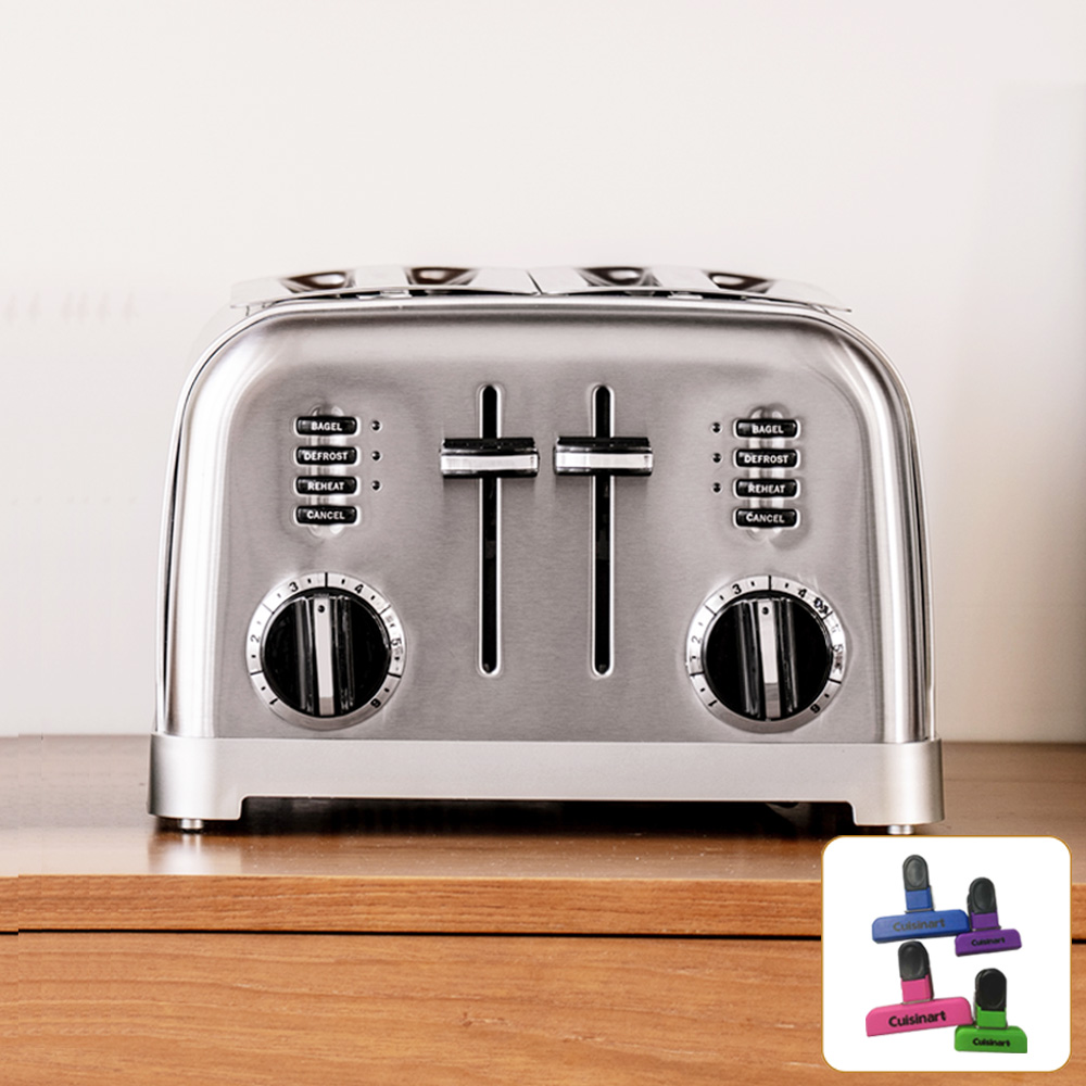 쿠진아트 메탈 클래식 4구 토스터 CPT-180KR+자석클립 / 4구 토스터기 홈카페 간식메이커 샌드위치 토스트만들기 토스트 토스터기 토스트기 베이글 팝업토스터기 63,900원