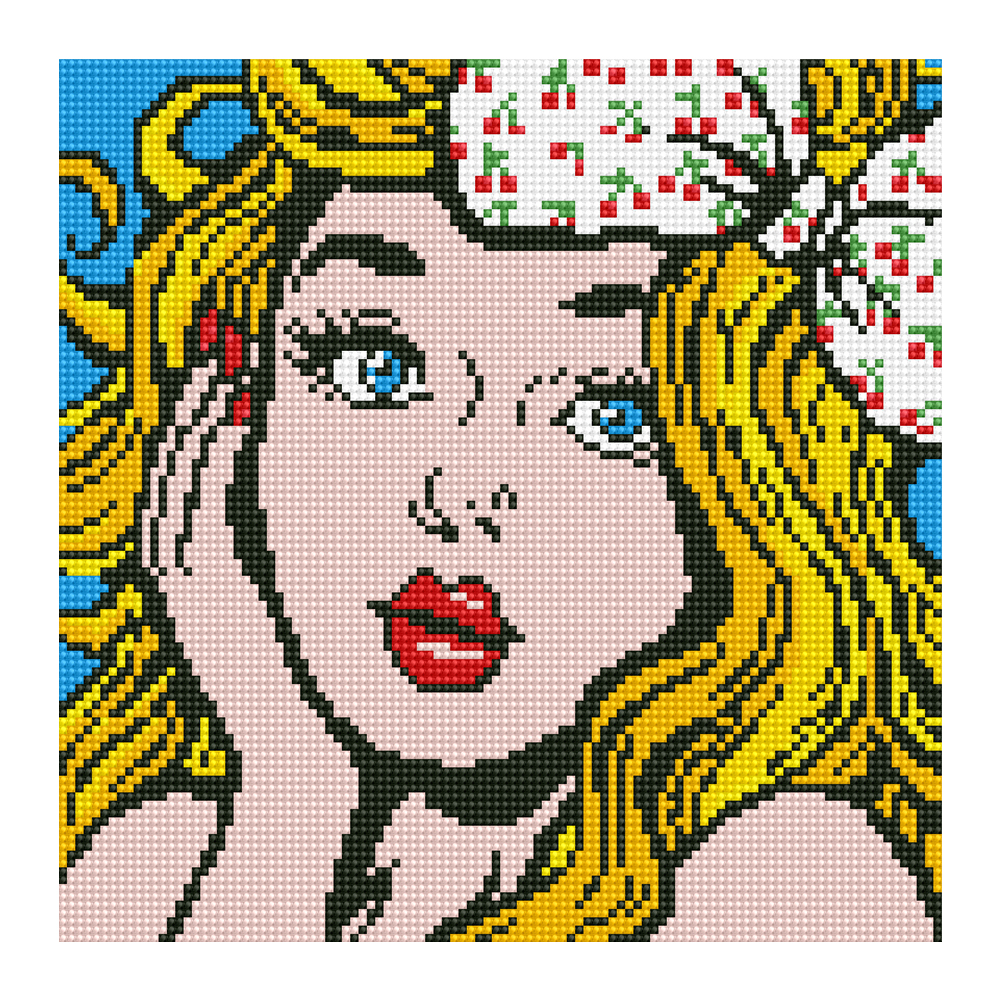 아이러브페인팅 DIY 보석십자수 캔버스형 러블리 30 x 30 cm 9,630원