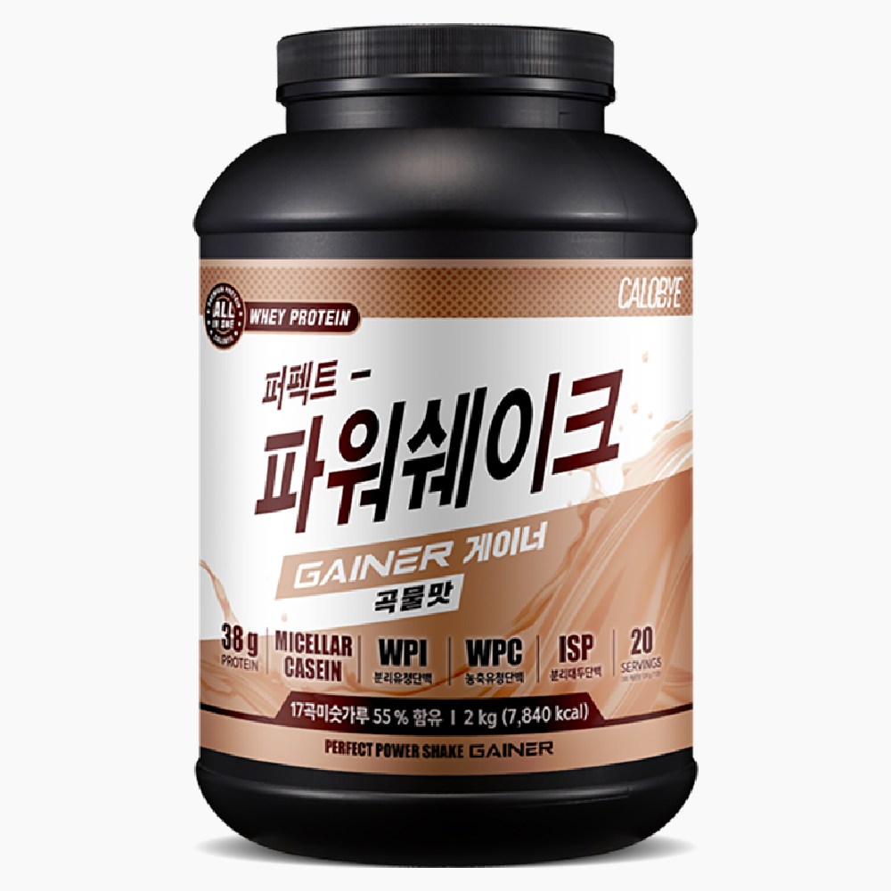 칼로바이 퍼펙트 파워쉐이크 게이너 곡물맛, 2kg, 1개 44,900원