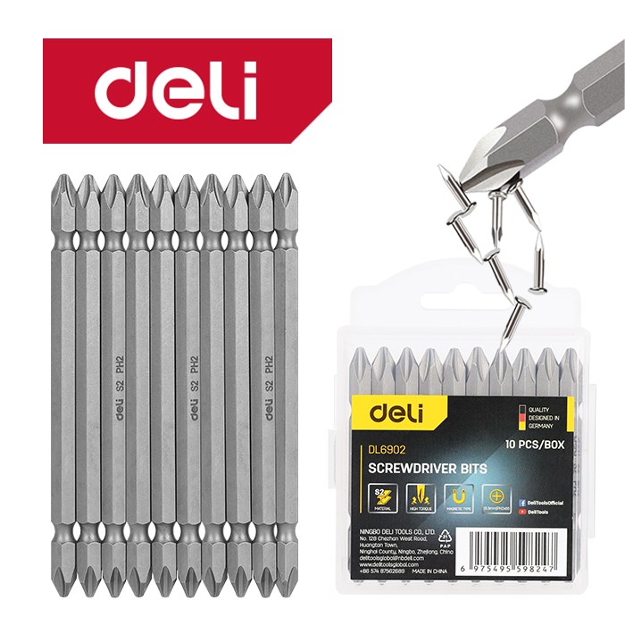 델리툴즈 드라이버 토션 비트 전동 임팩 자석 양날, 1개 12,800원