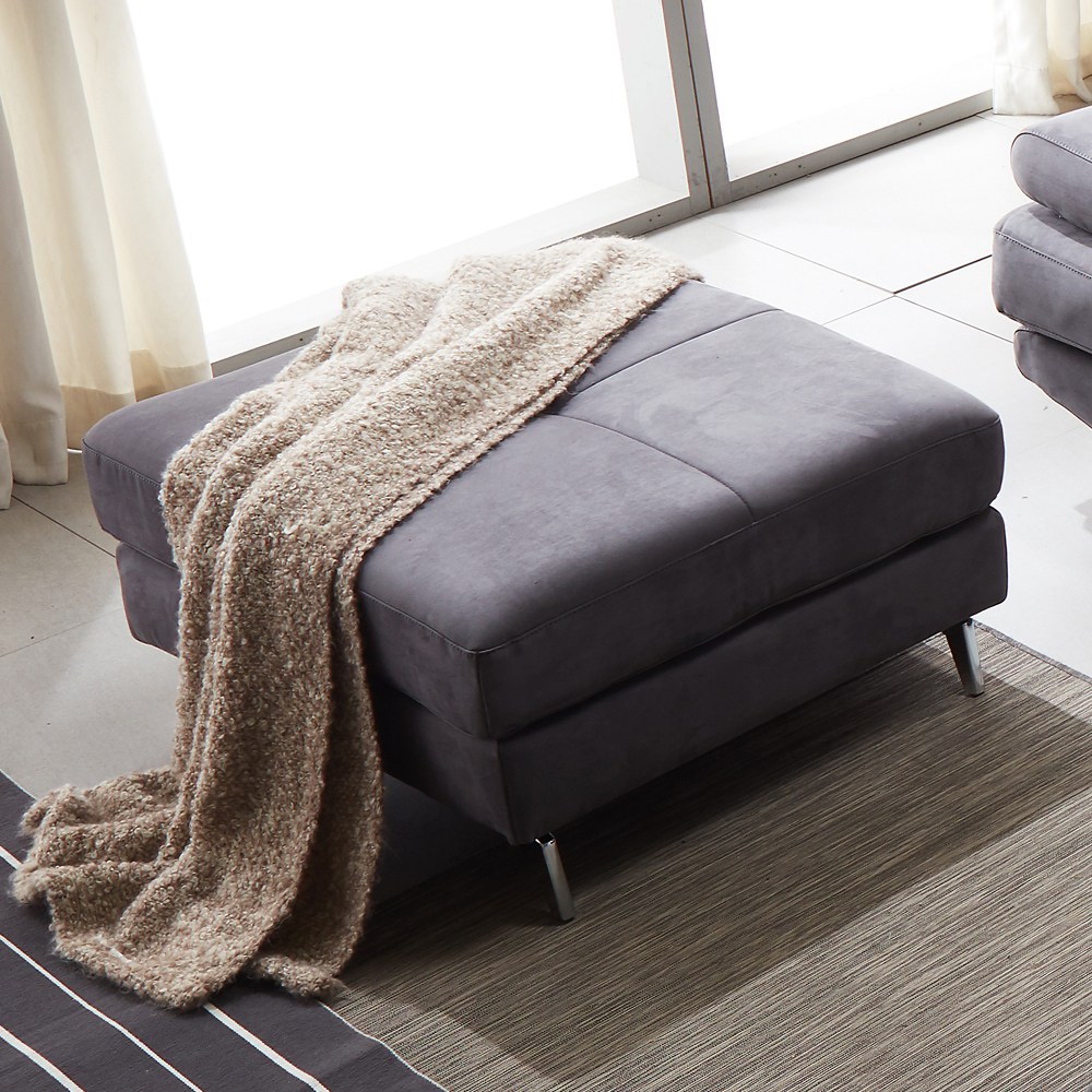 마티노가구 세인트 아쿠아 스웨이드 3인용 소파, 스툴 다크그레이 150,000원