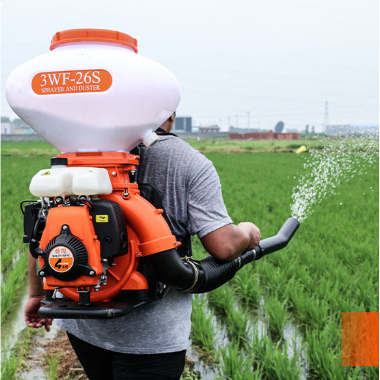 초보농부 비료 살포기 농약 분무기 배낭형 엔진 염화칼슘 동력 분사기 농업용 2행정 이행정, 1개 264,000원