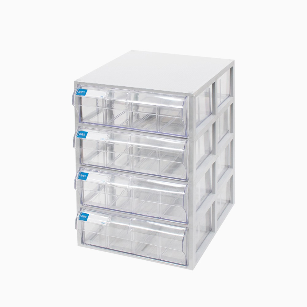 코메드 CMD-601-4멀티박스 4칸 투명서랍장 36,000원