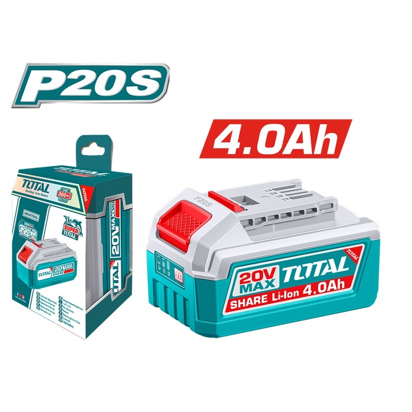 토탈전동 20V 리튬이온 배터리팩 4.0Ah 잔량표시 KC인증 59,000원