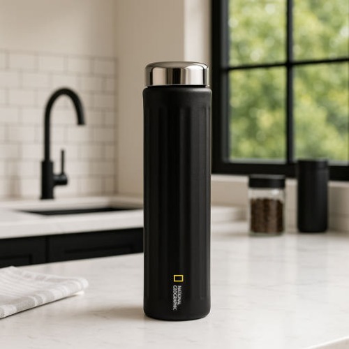 다자락 내셔널지오그래픽 익스슬림 이중스텐 텀블러 180ml 블랙 CS 22,500원