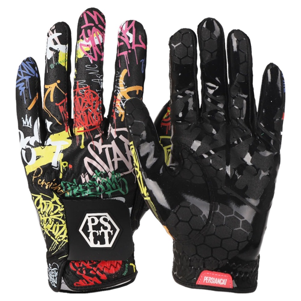 페르시안캣 여성용 그래피티 논슬립 골프장갑 양손용 P5FFGL01, 블랙, 1세트 19,800원