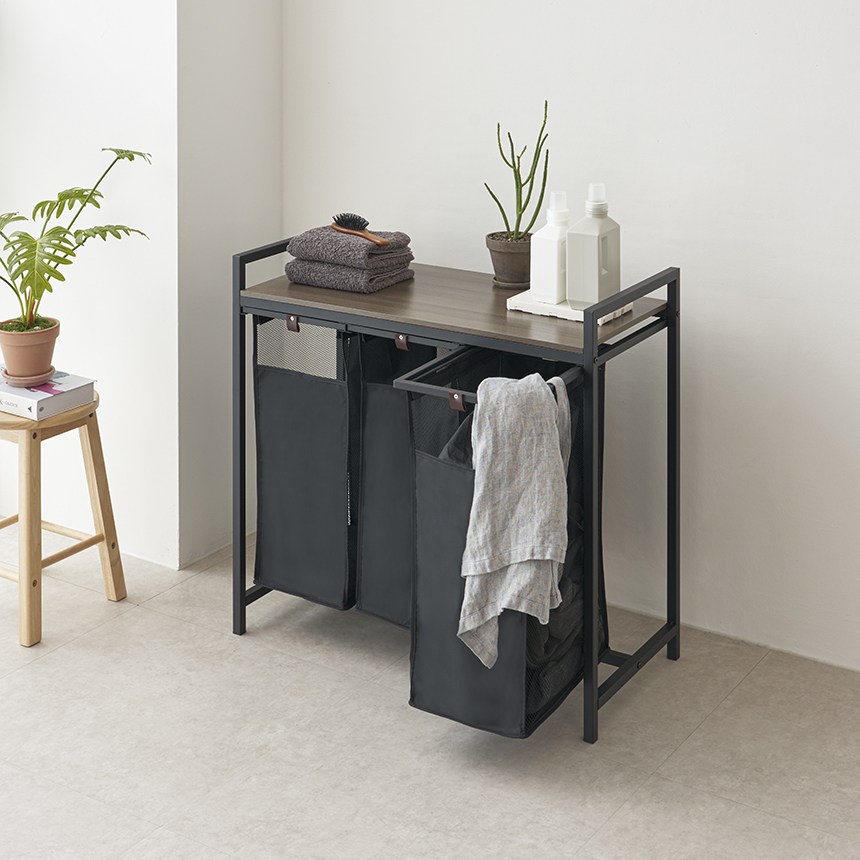 스터드픽스 3단 슬라이딩 빨래바구니 선반 햄퍼 세탁 105,000원