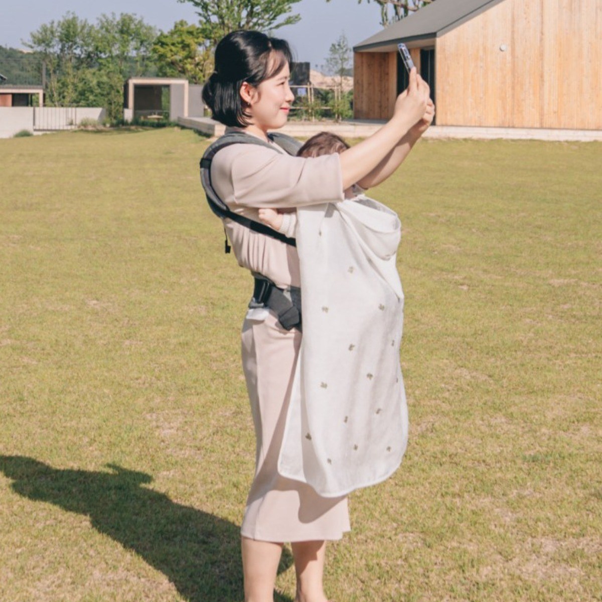 (SALE) 여름 아기띠워머 (인견) 아기 가리개 햇빛 가리개 34,500원