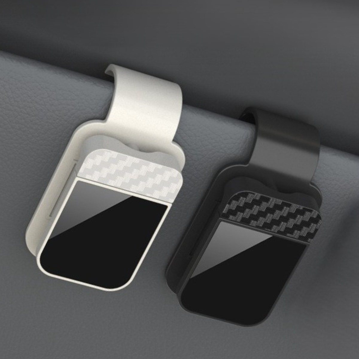 모노딜 자국없는 차량용 선바이저 원터치 선글라스 클립, 1세트, 블랙,베이지 10,900원