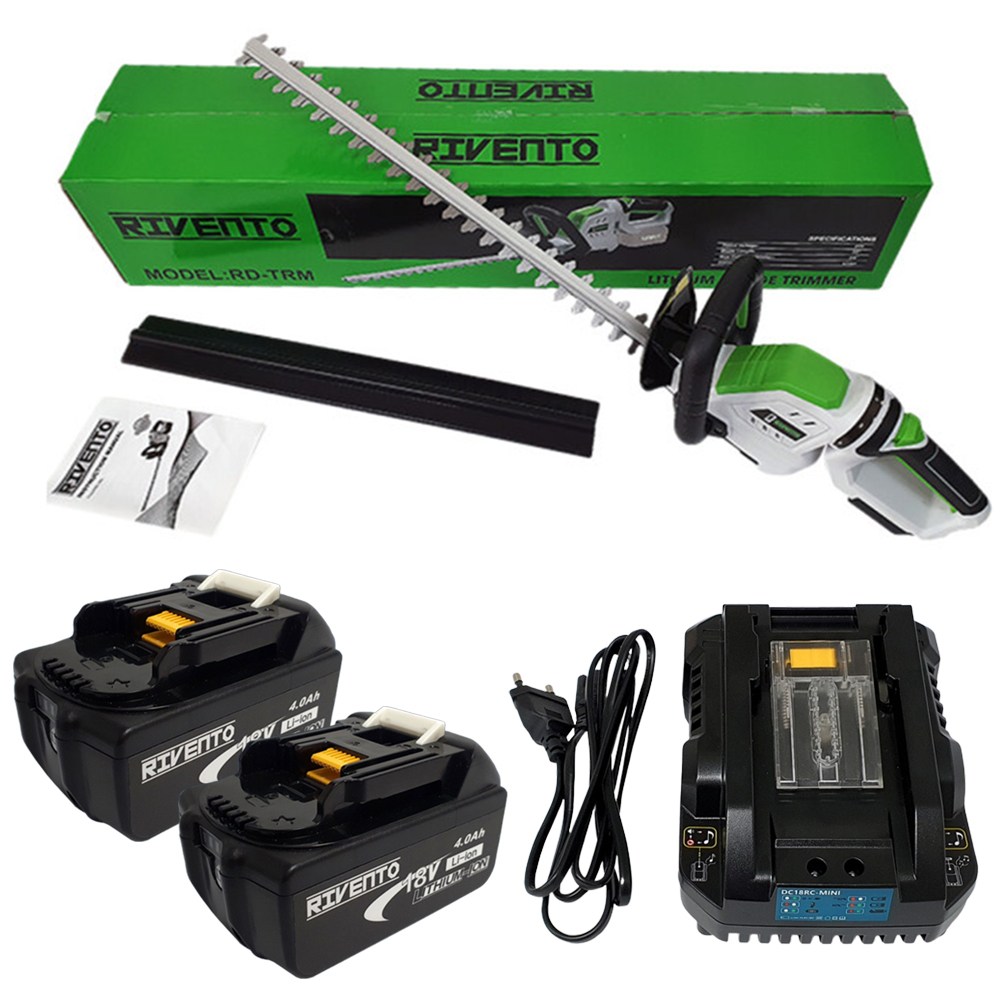 리벤토 충전 전정기+주피터 4.0 배터리 2개+미니 충전기 RD-TRM 헤지 트리머 양날 예초기 커터 조경 녹차밭, 1개 240,000원