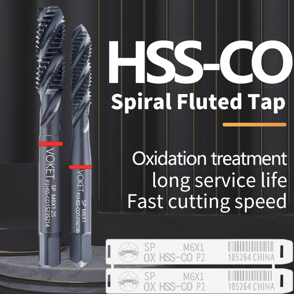 VOKET HSS-CO 레드 링, JIS 표준, OX 나선형 플루트 탭, M2 M3 M4 M5 M6 M7 M8 M9 M10 M11 M12 기계 나사 1 개 16,700원