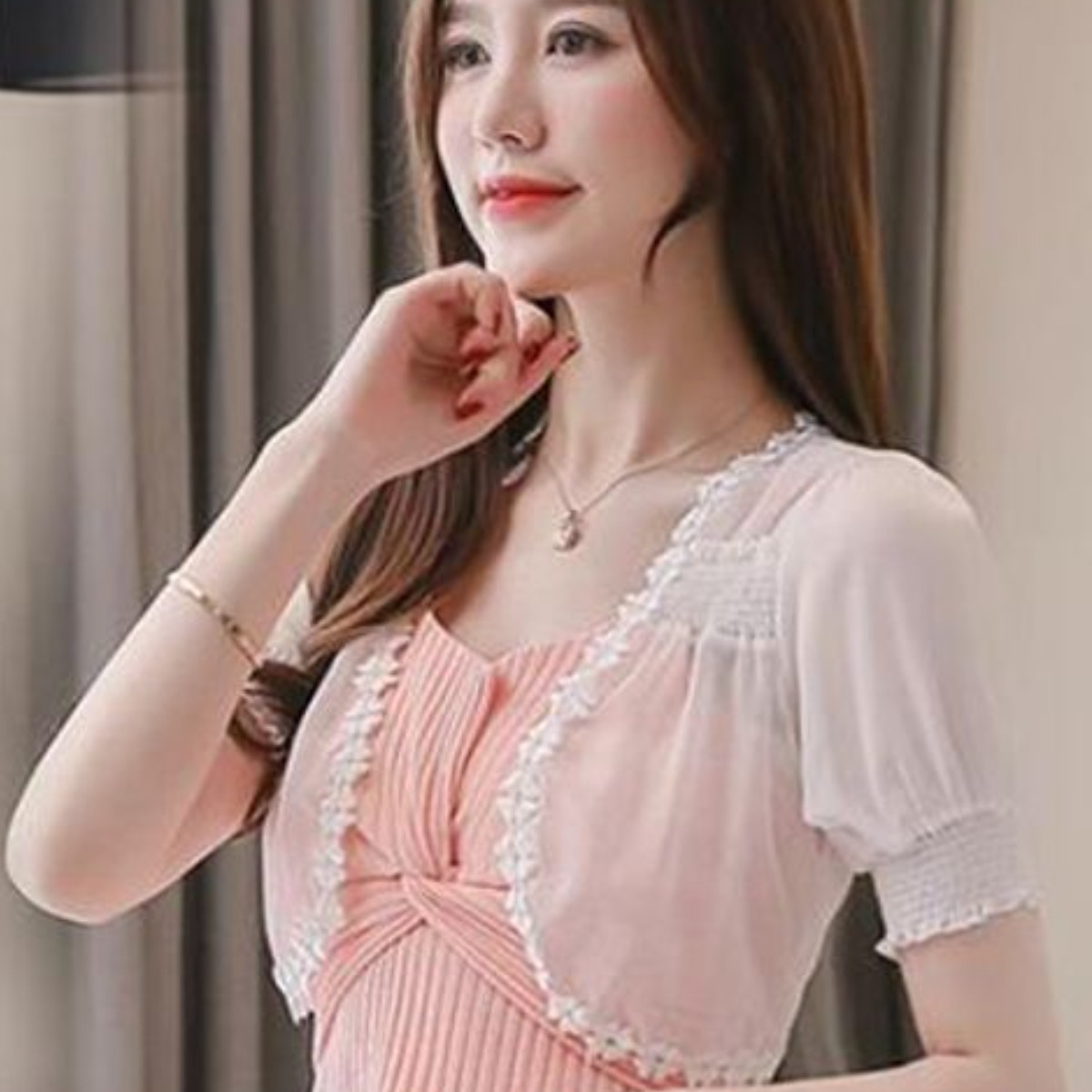 여성 쉬폰 가디건 얇은 여름 자켓 원피스코트 상의 gfo*959gq 16,100원