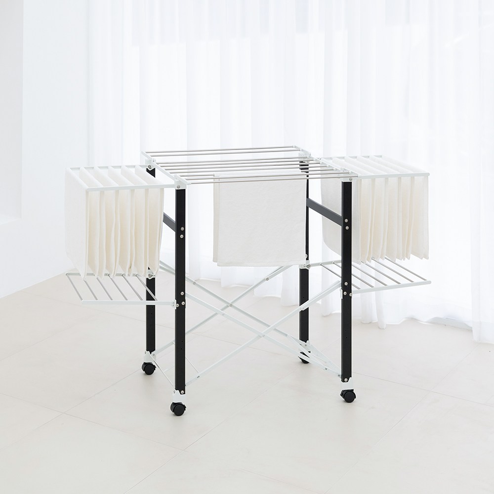 빨래건조대 대형, 블랙화이트 53,800원