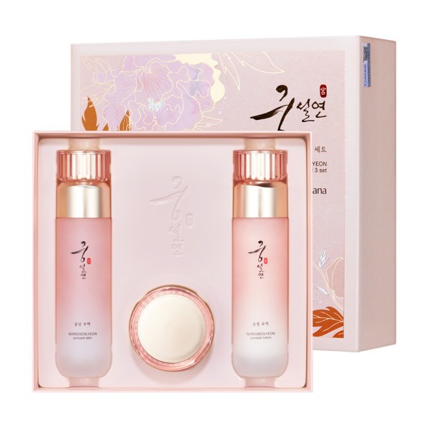 [정품] 코리아나 궁설연 윤설 3종세트 | 한방 주름개선, 피부탄력, 프리미엄 여성 선물세트, 3세트 115,000원