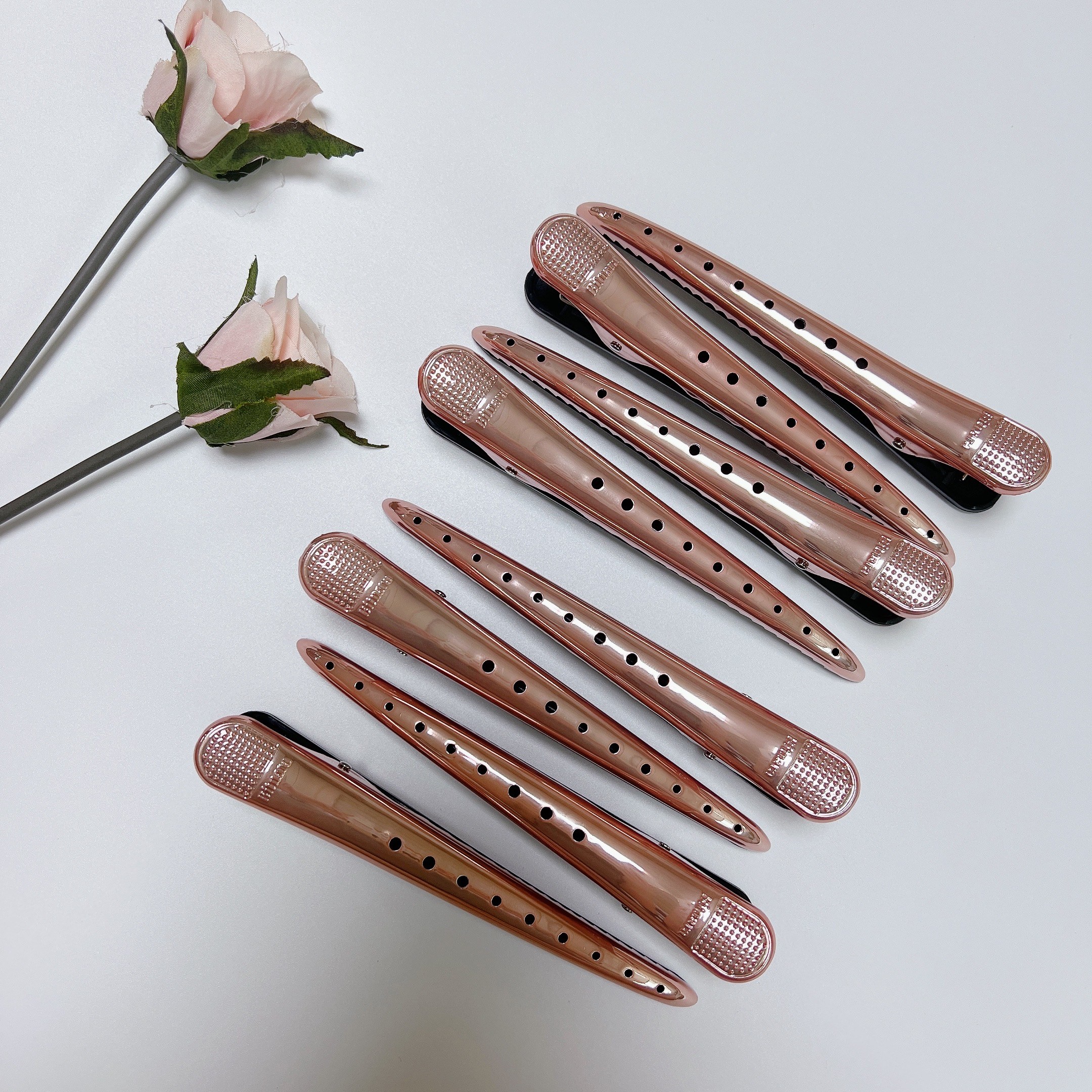 [빗나라]고정력강한 헤어핀셋 헤어클립 로즈골드 에디션 1세트(4pcs), 1개 24,000원