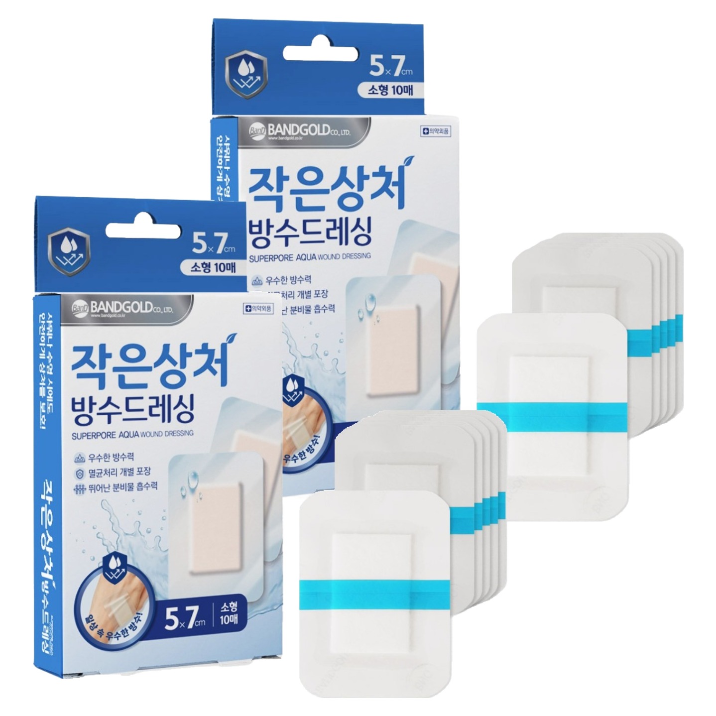밴드골드 슈퍼포아 아쿠아 멸균반창고, 10개입, 2개 6,700원
