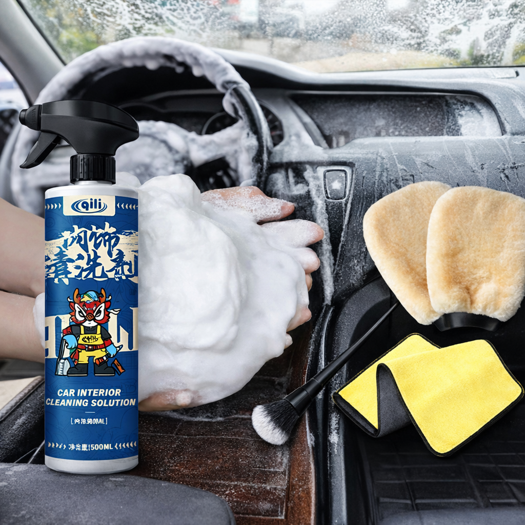 하비앤하트 자동차 실내 거품 스프레이 디테일 브러쉬 워시미트 세트 가죽 플라스틱 크리너 탈취 폼 세정제, 1개, 500ml 16,800원
