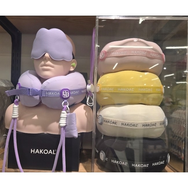 하코알 여행용 기내용 목베개 360도 경추지지 파우치 포함, 퍼플 49,900원