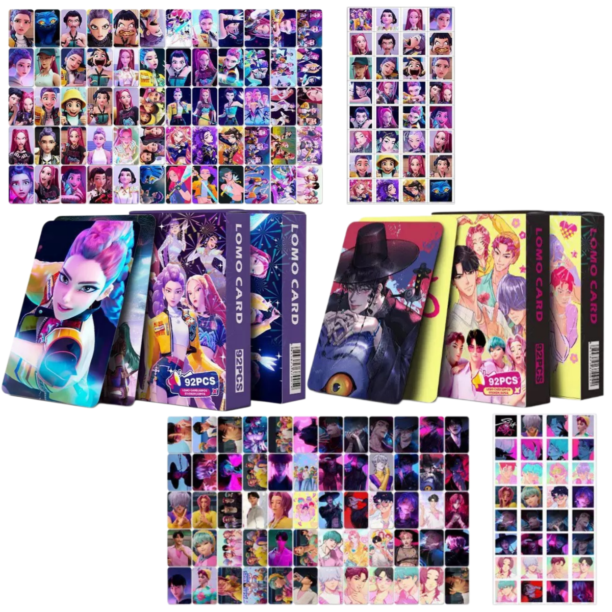 픽클리 2026 최신판 케이팝데몬헌터스 포토카드 120장+ 스티커 64장 케데헌 새해 선물용 실사포함  풀세트,184개 10,900원