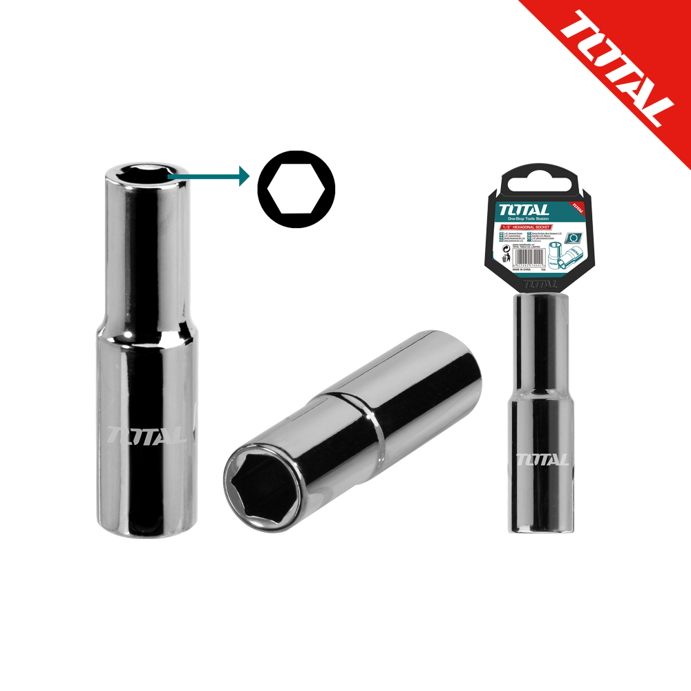 토탈공구 롱복스 소켓(15mm, 1/2인치) - THTST12153L, 단일상품, 1개 4,000원