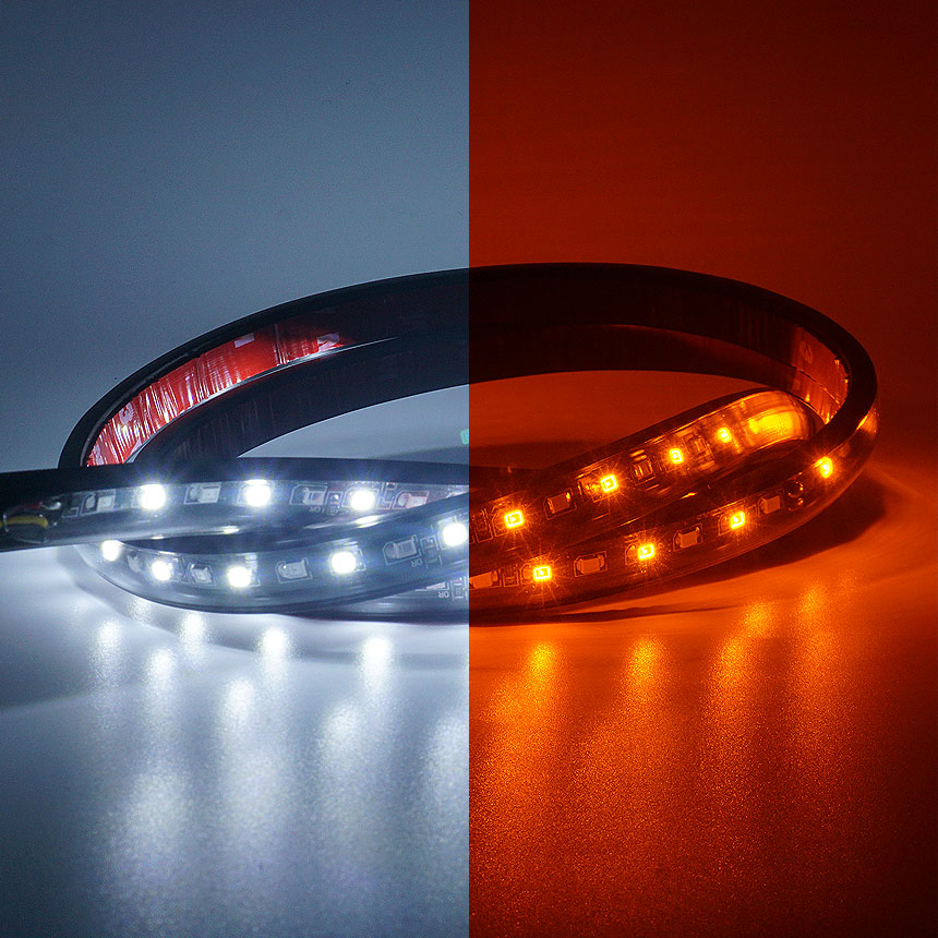 삼항LED 12V용 2WAY 튜브형 LED바 키트(화이트LED-옐로우LED), 180cm, 1세트 43,200원