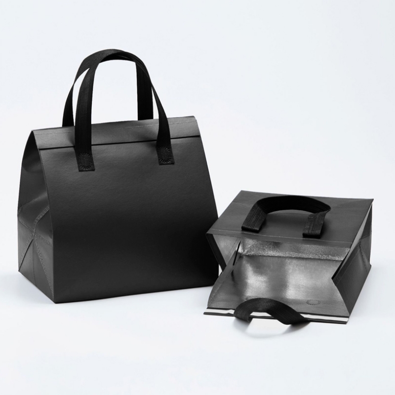 부직포 보냉가방 30x30 블랙 손잡이형 보온보냉 쇼핑백 128,600원