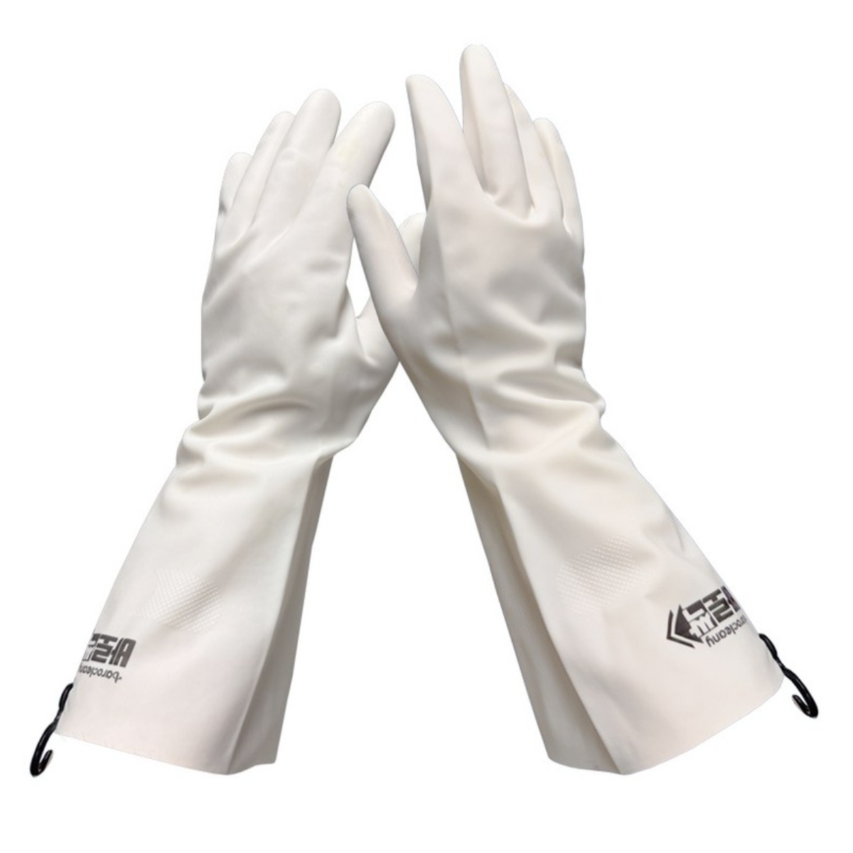 고리달린 바로싹 튼튼하고 질긴 니트릴 고무장갑, 10개, 중(M), 화이트 28,000원