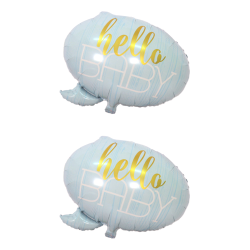 이자벨홈 아기자기 파티용품 베이비샤워 호일풍선, 파란대화상자, 2개 6,450원