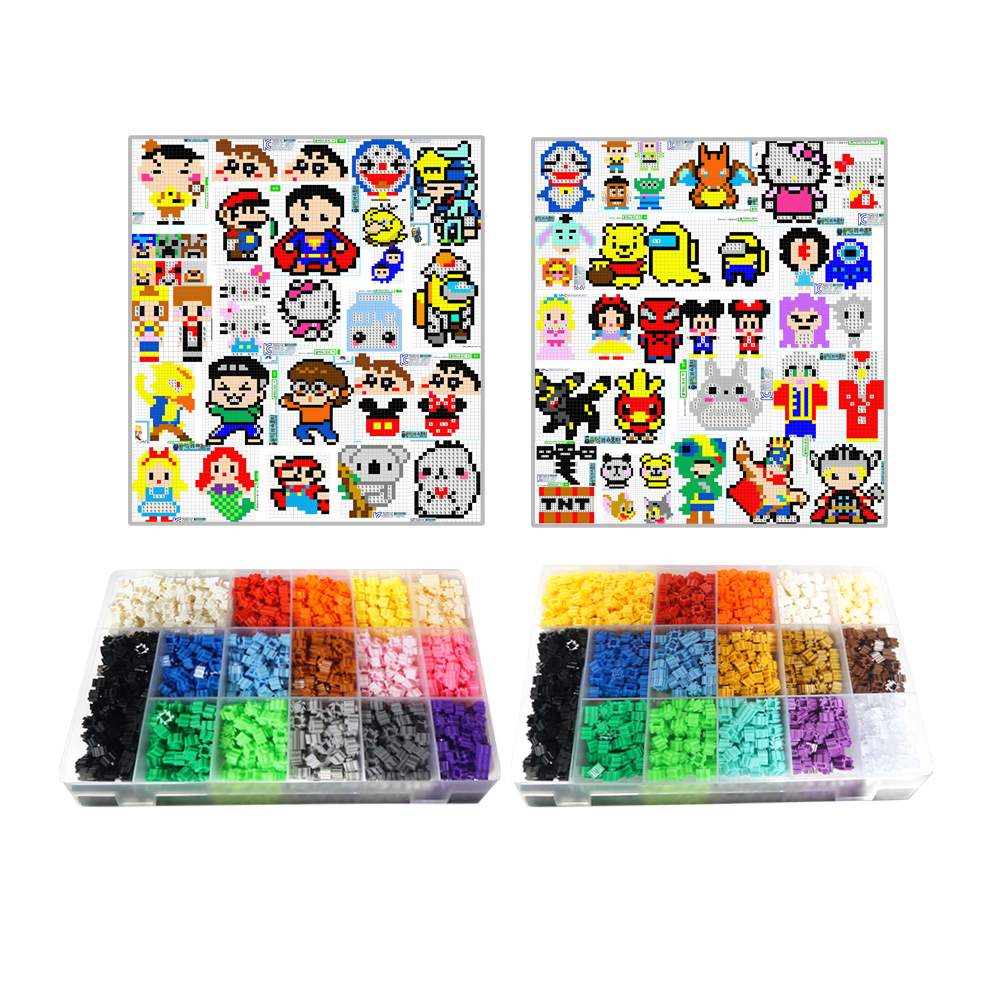 블럭N스토리 디폼블럭 기본 + 추가 22색 + 공용1 + 공용2 도안 세트, 혼합색상, 1개 61,000원