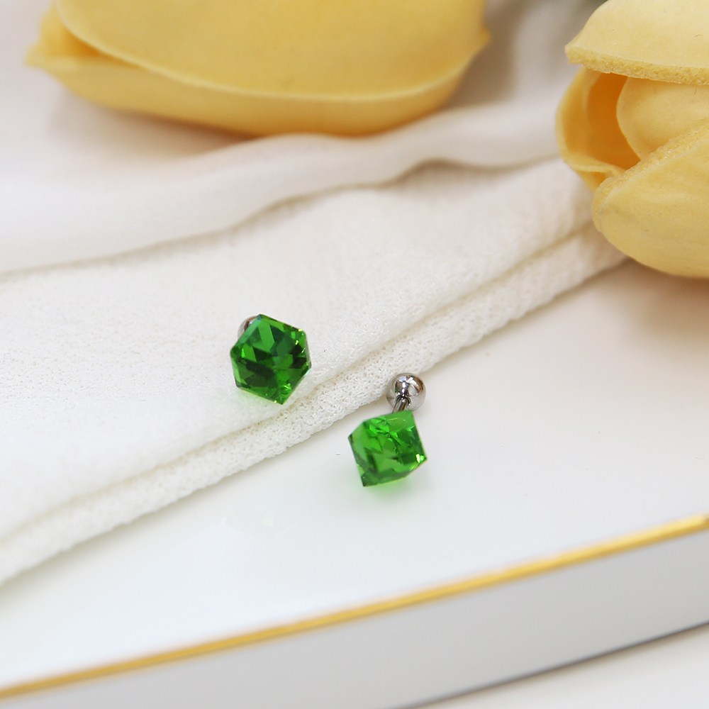 미다미 [2P케이스세트] 컬러풀 큐브 포인트 피어싱 5,900원