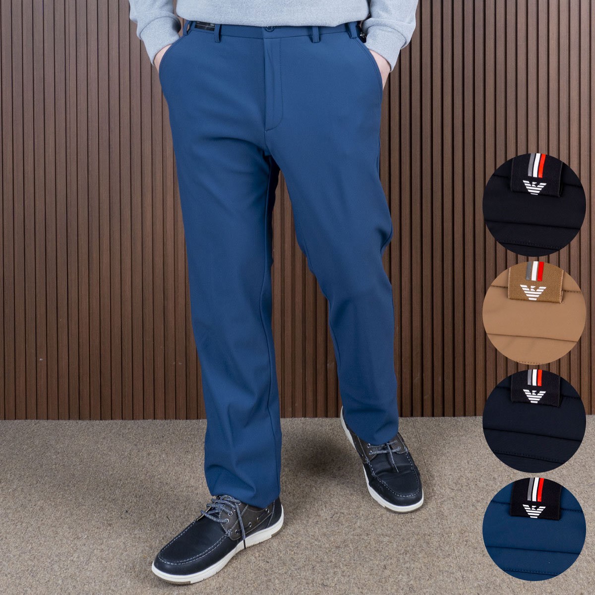 중년의 품격 내몸 같이 편한 남자 기모 솔리드 히든밴딩 슬랙스 D링 골프 바지 57,800원