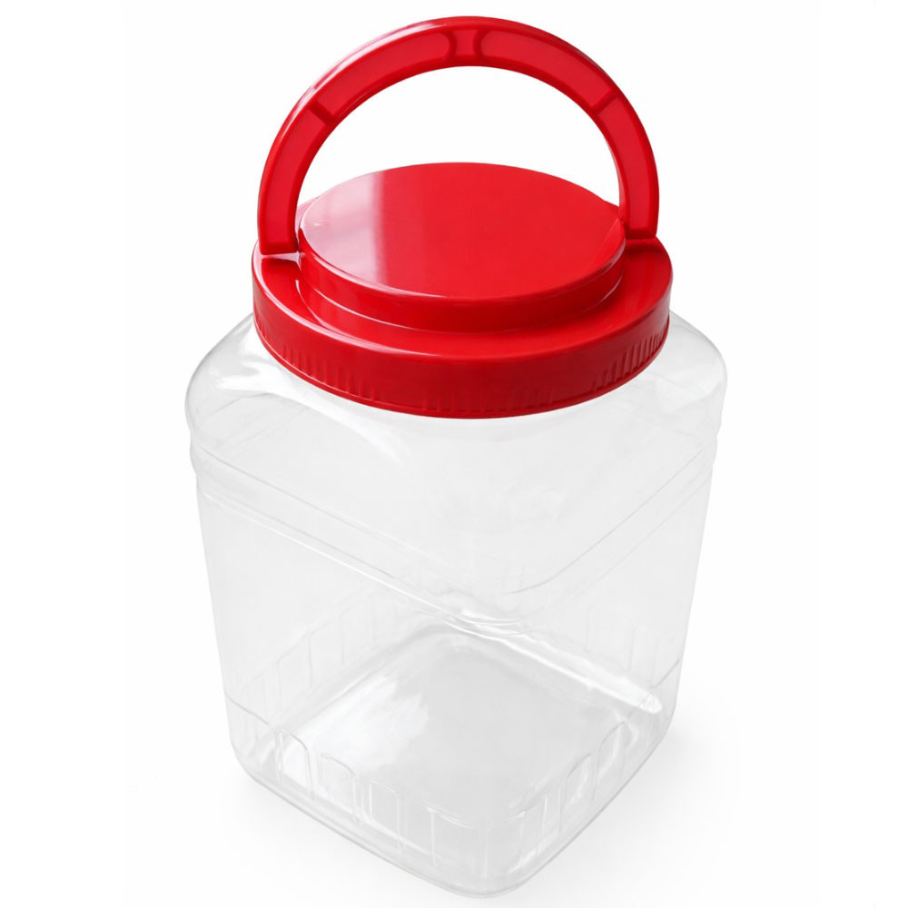 사각 4.3리터 광구용기 대광구 핸들 페트용기 젓갈통 고추장 된장통 담금주 과일청 공병 식품소분, 1개, 4.3L 1,590원