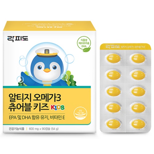 락피도 알티지 오메가3 츄어블 키즈, 90정, 1개 16,200원