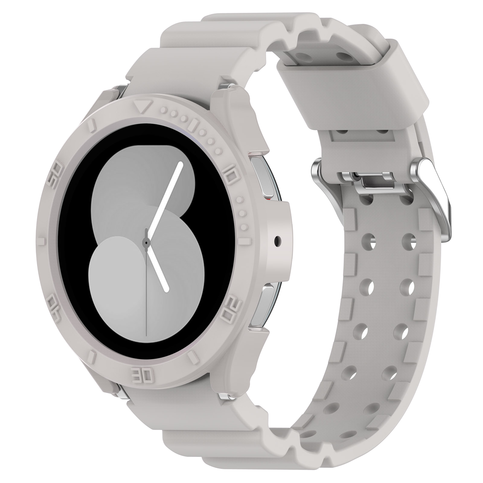 TAOMI 갤럭시 워치5 아머 스트랩 베젤 케이스 세트 40mm 44mm, 그레이 세트 15,000원