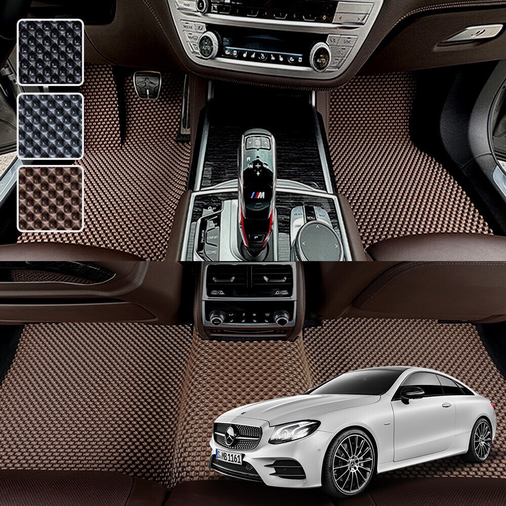 DXSOAUTO 벤츠 E클래스 쿠페 W213 전용 3D 엠보싱 차세대 고무매트 1열2열 세트 (2016~), 블랙, 458_3 E클래스 쿠페 W213 61,950원