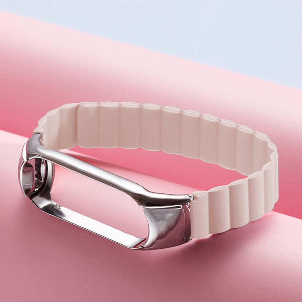 아야 미밴드7 메탈 케이스 일체형 마그네틱 루프 스트랩, 연핑크 12,500원