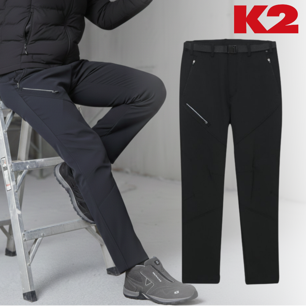 [국내매장발송] K2 남성 기모바지 방한 방풍 보온 등산 여행 캠핑 낚시 트레킹 현장 작업복 이월상품 스판 겨울 아웃도어 바지 74,000원