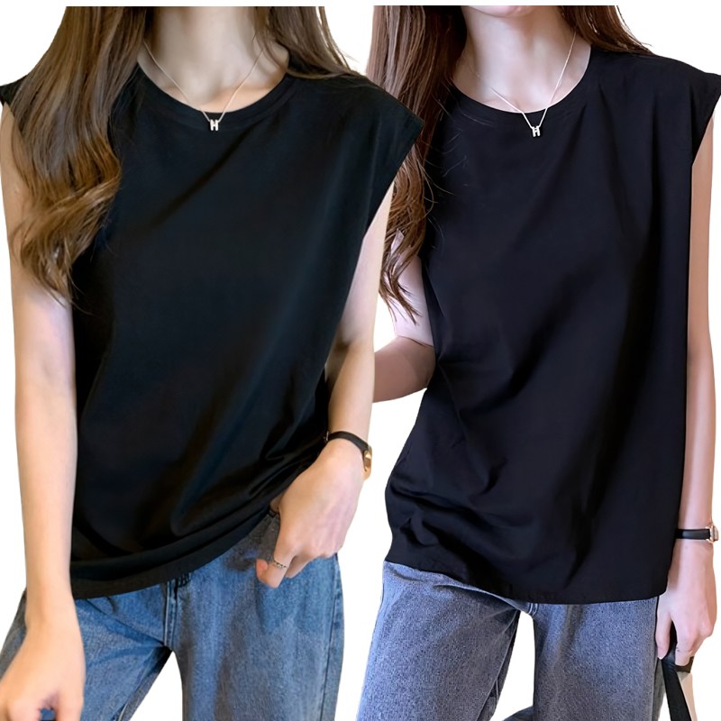 니드오브 편안한 여성 라운드넥 민소매 나시티 2종 세트 11,900원