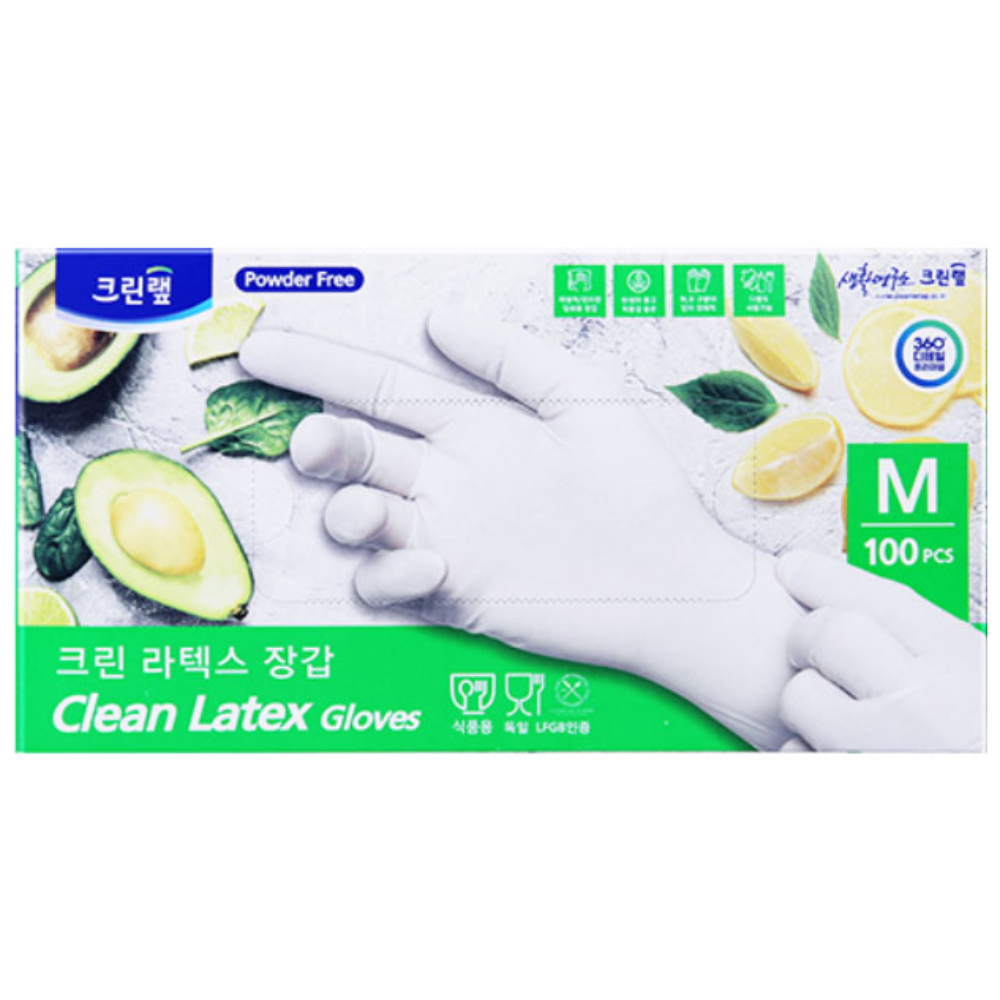 크린랩 크린 라텍스장갑 100매 소 중 대 220,000원