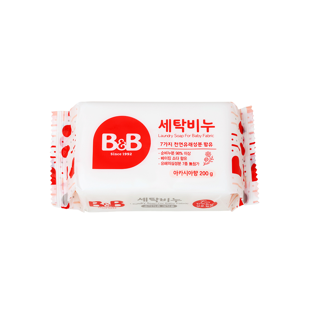 비앤비 유아의류용 세탁비누 아카시아향, 200g, 1개 2,050원