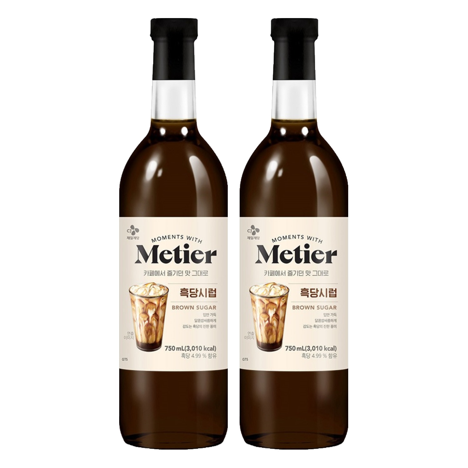 메티에 흑당시럽, 750ml, 2개 16,430원