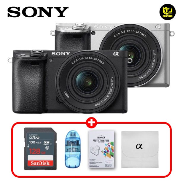 소니 정품 알파 A6400K (SELP16502 렌즈킷) / 프리미엄 패키지 / 128G+리더기+잘라쓰는보호필름+극세사융/ TJ 1,210,000원