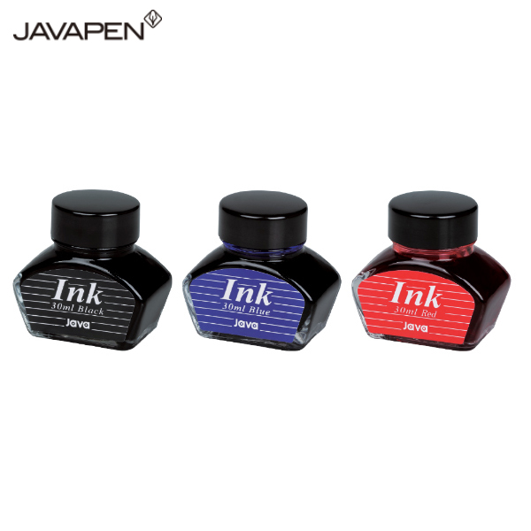 자바 만년필용 병잉크 30ml 흑색+청색+적색 1세트 15,300원