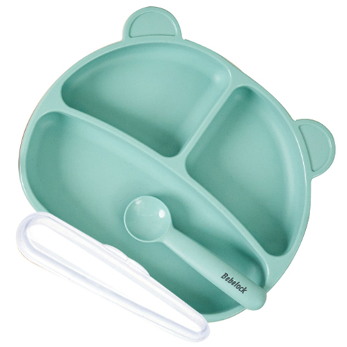 베베락 국내 제조 국산 유아용 엘파 실리콘 흡착식판 세트, 1세트, 민트그린 21,000원