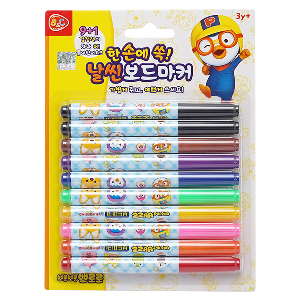 비앤씨 한 손에 쏙 뽀로로 날씬 보드마커 7,160원