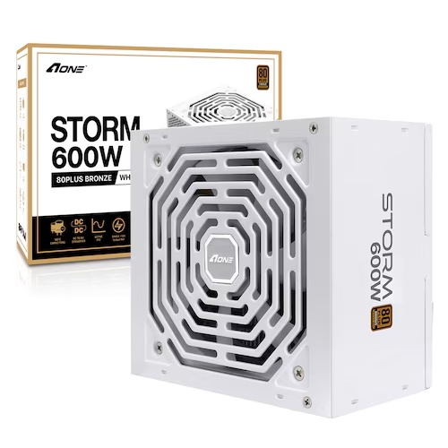 에이원 에이원 STORM 600W 80PLUS 브론즈 화이트 정격 풀박스 3년AS 61,500원