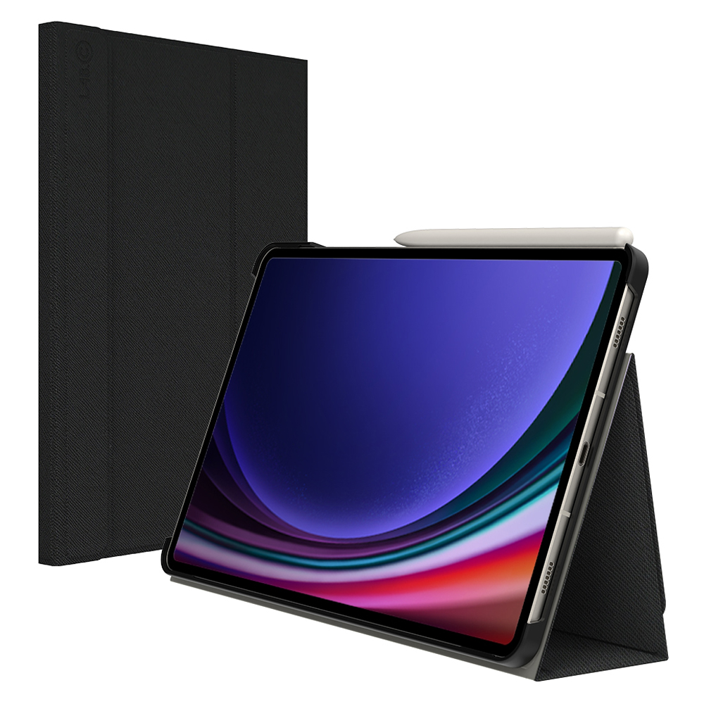 랩씨 태블릿 스마트커버 펜슬 수납 슬림핏 케이스, 사피아노 블랙, 1개 19,800원