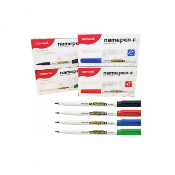 모나미 네임펜F 단색(12자루) 흑 적 청 녹, 흑색 9,600원