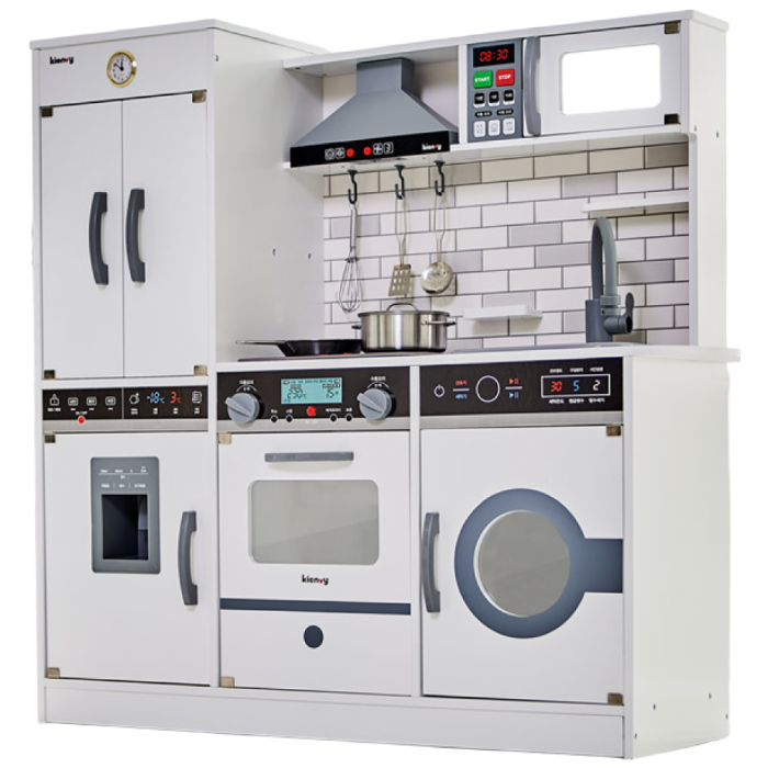 키앤비 더 시그니쳐 원목 주방놀이 세트, 화이트, 1개 158,000원